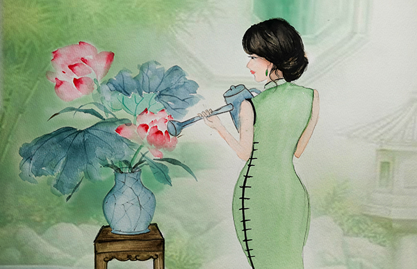 家中養(yǎng)蓮，心中有廉  600.jpg