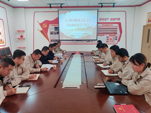 10月16日，公司副總經(jīng)理張安平受邀參加制氣車間黨支部黨風廉政建設(shè)工作專題會.jpg